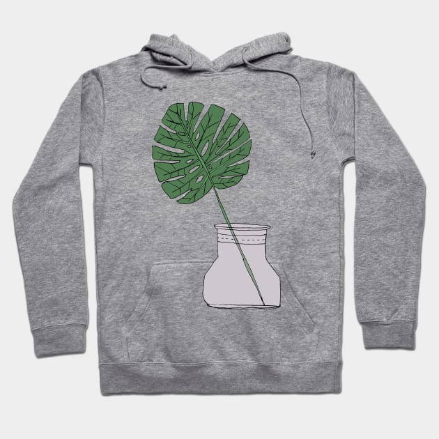 Monstera Leaf Hoodie by LauraKatMax